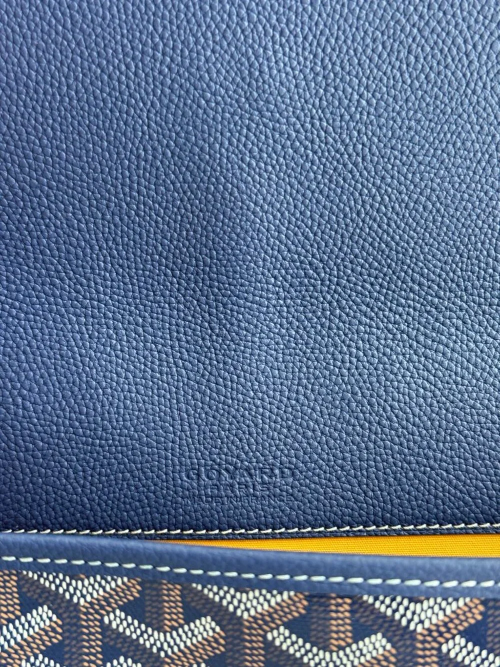 Goyard Navy Belvedere MM Messenger Bag